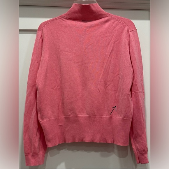 J.Crew Mockneck Silk-Blend Sweater with Ribbed Trim - Peppermint Pink - Picture 7 of 11